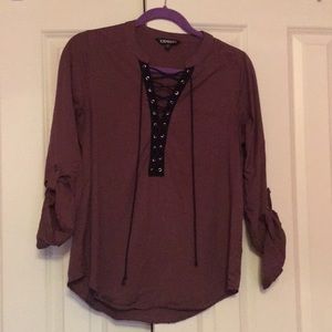 Express Blouse - Burgundy Never Worn!!